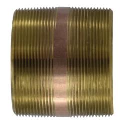 40264 Pipe Nipple, 6 in MPT x 6 in MPT, 10 in, Brass