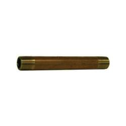 42007 Nipple, 1/8 in MPT x 1/8 in MPT, 4 in, Brass