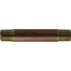 42021 Nipple, 1/4 in MPT x 1/4 in MPT, 1-1/2 in, Brass