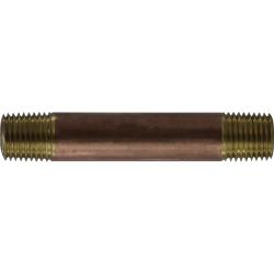 42024 Nipple, 1/4 in MPT x 1/4 in MPT, 3 in, Brass