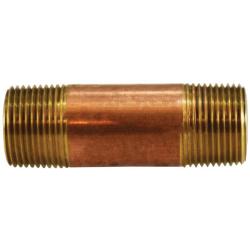 42086 Nipple, 3/4 in MPT x 3/4 in MPT, 4 in, Brass