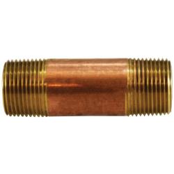 42094 Nipple, 3/4 in MPT x 3/4 in MPT, 10 in, Brass