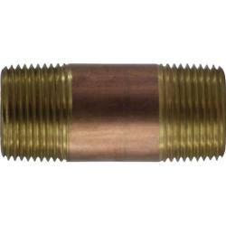 42111 Nipple, 1 in MPT x 1 in MPT, 8 in, Brass