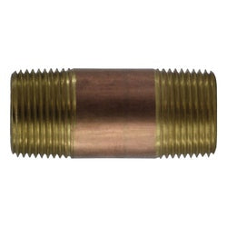 42115 Pipe Nipple, 1 in 1 in, 12 in, Brass
