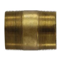 42168 Nipple, 2 in MPT x 2 in MPT, 6 in, Brass