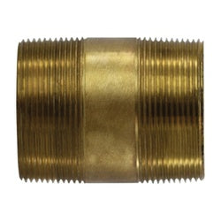 42170 Reducing Nipple, 2 in 2 in, 8 in, Brass