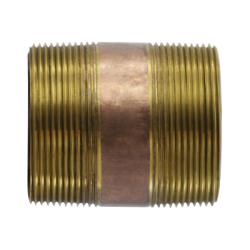 42234 Nipple, 4 in MPT x 4 in MPT, 6 in, Brass