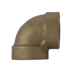 43105 45 deg Extra Heavy Elbow, 1 in FPT x 1 in FPT, Bronze