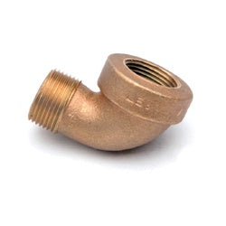 43167 90 deg Street Elbow, 1-1/2 in FPT x 1-1/2 in MPT, Bronze