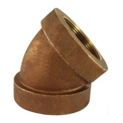 43186 45 deg Elbow, 1-1/4 in FPT x 1-1/4 in FPT, Bronze