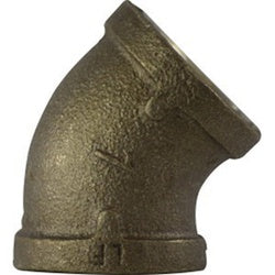 44191LF 45 deg Street Elbow, 4 in FPT x 4 in FPT, Bronze