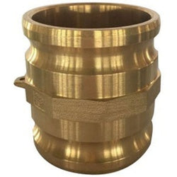 44215 Spool Coupler, 3 in MPT x 3 in MPT, Brass