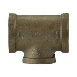 44280LF Reducing Tee, 1/2 in FIP x 1/2 in FIP x 3/4 in FIP, 4.84, Bronze