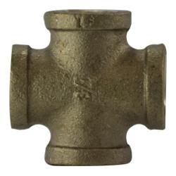 44395LF Pipe Cross, 1 in FPT x 1 in FPT x 1 in FPT x 1 in FPT, Bronze