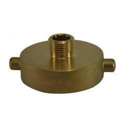 444000 Fire Hose Hydrant Adapter, 2-1/2 in NST x 3/4 in GHT, Brass
