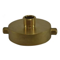 444010 Fire Hose Hydrant Adapter, 3 in NST x 2-1/2 in NST, Brass