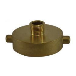 444011 Fire Hose Hydrant Adapter, 1-1/2 in NST x 3/4 in GHT, Brass