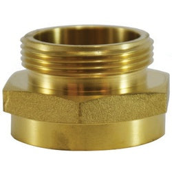 444028 Hex Adapter, 2-1/2 in FNPT x 2-1/2 in MNPSH, Brass