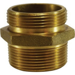 444095 Hex Nipple, 2-1/2 in MNST x 1-1/2 in MNST, Brass
