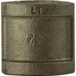 44421LF Coupling, 4 in FPT x 4 in FPT, Bronze