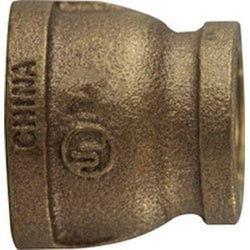 44450 Reducing Coupling, 1-1/2 in FPT x 1-1/4 in FPT, Bronze