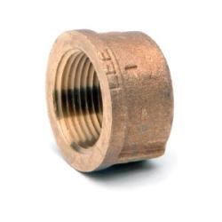 44474LFUSA Cap, 3/4-in Female NPT, Lead-Free Bronze