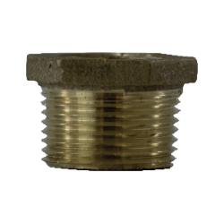 44503LFUSA Hex Bushing, 1/2-in Male NPT, 1/8-in Female NPT, Lead-Free Bronze
