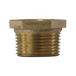 44557 Hex Bushing, 1 in MPT x 1/8 in FPT, Bronze