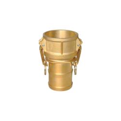 44940 Cam and Groove Coupler, 6 in Type C x 6 in Hose Barbed, Brass