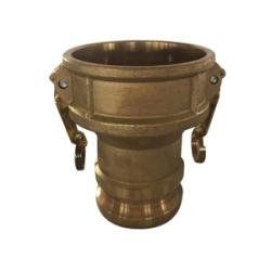 449450 Type DA Cam and Groove Coupler, 2 in Female Coupler x 3 in Male Adapter, Brass