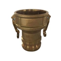 449482 Type DA Cam and Groove Coupler, 6 in Female Coupler x 4 in Male Adapter, Brass