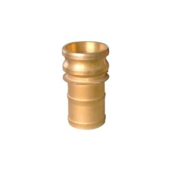 44958 Cam and Groove Adapter, 4 in Type E x 4 in Hose Barbed, Brass