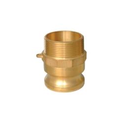 44968 Cam and Groove Adapter, 4 in Type F x 4 in MIP, Brass