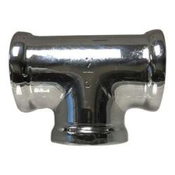 45252LF Tee, 3/8 in FPT x 3/8 in FPT x 3/8 in FPT, Bronze, Chrome-Plated