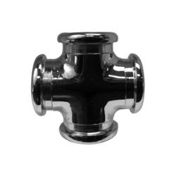 45394 Cross, 3/4 in FPT x 3/4 in FPT x 3/4 in FPT x 3/4 in FPT, Bronze, Chrome-Plated
