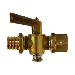 46160 Shut-Off Cock, 1/8 in Nominal, MIP x FIP, Forged Brass Body