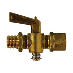 46161T Shut-Off Cock, 1/4 in Nominal, MIP x FIP, Forged Brass Body