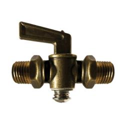 46166 Shut-Off Cock, 1/4 in Nominal, MIP, Forged Brass Body