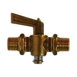 46167 Shut-Off Cock, 3/8 in Nominal, MIP, Forged Brass Body