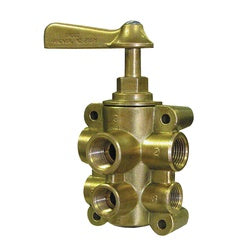 46237 Fuel Valve, 1/2 x 3/8 in Nominal, FIP x FIP, 6 -Port/Way, 30 psi Pressure