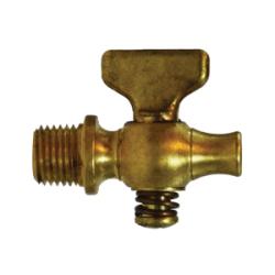 46301 Air Cock, 1/4 in Nominal, MIP x Straight Nose, Tee, Brass Body