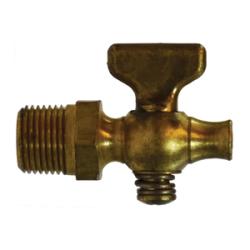 46310 Air Cock, 1/8 in Nominal, MIP x Straight Nose, Tee, Hex, Brass Body