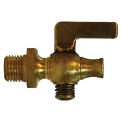 46317 Air Cock, 3/8 in Nominal, MIP x Straight Nose, Lever, Hex, Brass Body