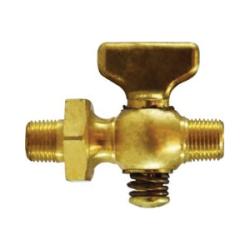 46320 Air Cock, 1/8 in Nominal, MIP x MIP, Tee, Hex, Brass Body
