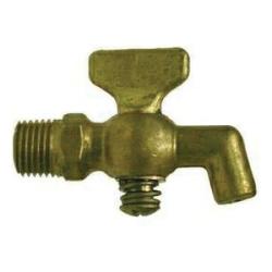 46331 Air Cock, 1/4 in Nominal, MIP x Bibb Nose, Tee, Hex, Brass Body