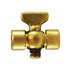46342 Air Cock, 3/8 in Nominal, FIP x FIP, Tee, Brass Body