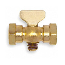 46351 Air Cock, 1/4 in Nominal, FIP x FIP, Tee, Hex, Brass Body