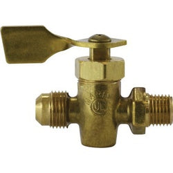 46430M Solid Bottom Fuel Valve, 3/8 x 3/8 in Nominal, Flared x MPT, 30 psi Pressure