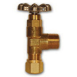 46452 Angle Truck Valve, 1/2 x 1/2 in Nominal, NAB x MIP, Brass Body
