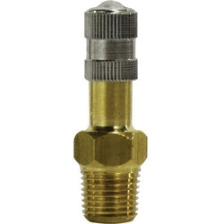 46621 Spring Core Tank Valve, 1/8 in Nominal, MNPT, 300 psi Pressure, Brass Body